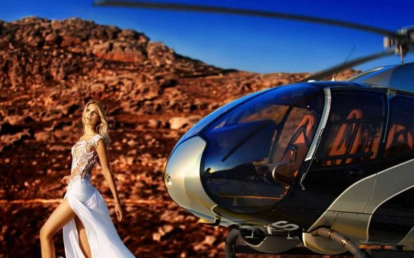 Mykonos Wedding Helicopter Service